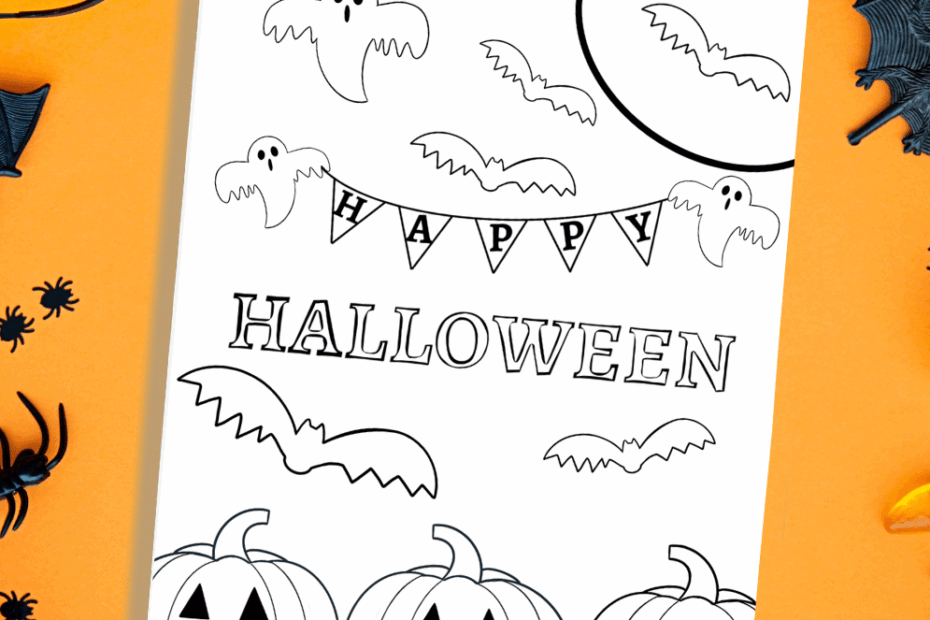Happy Halloween Printable Coloring Page