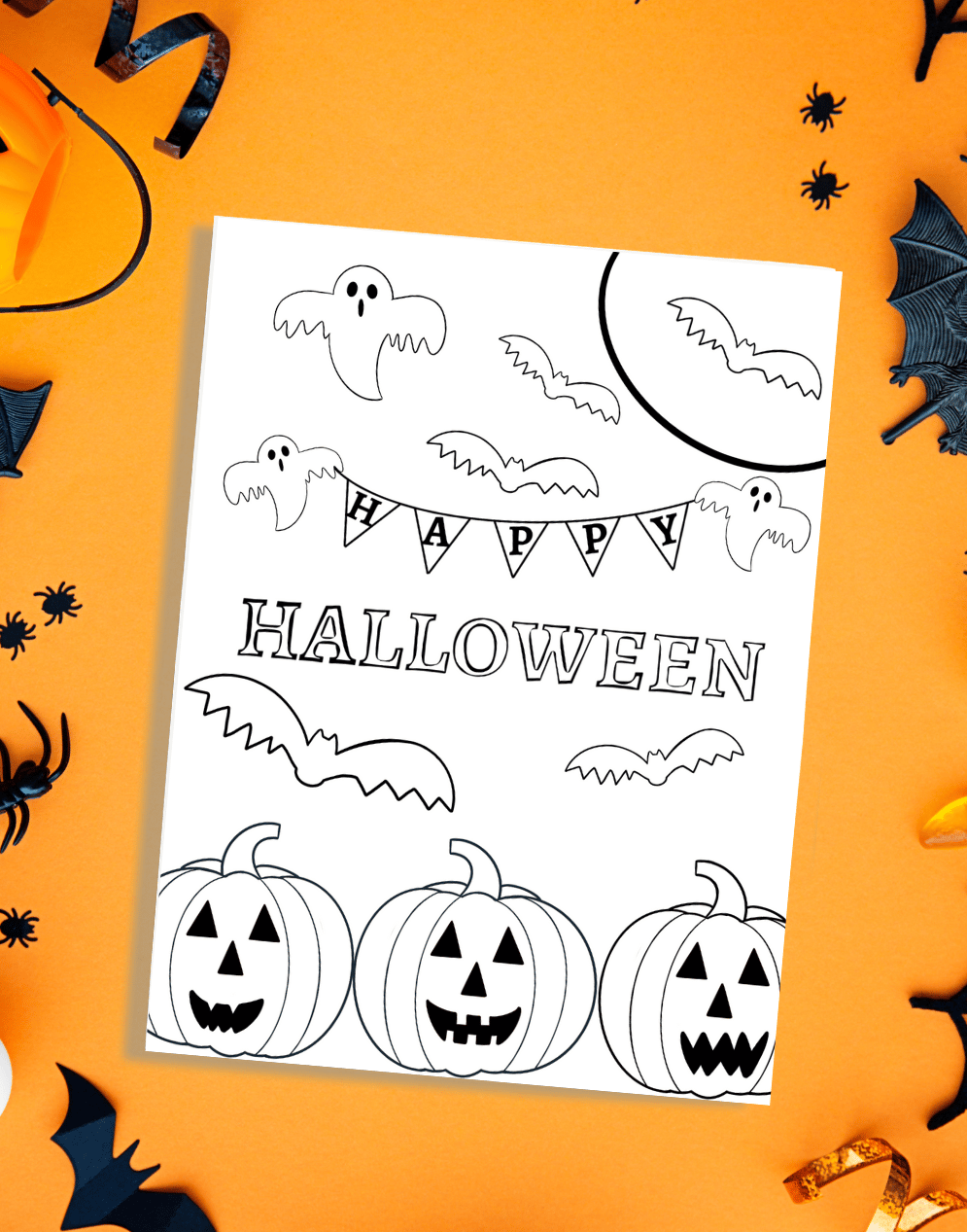 Happy Halloween Printable Coloring Page