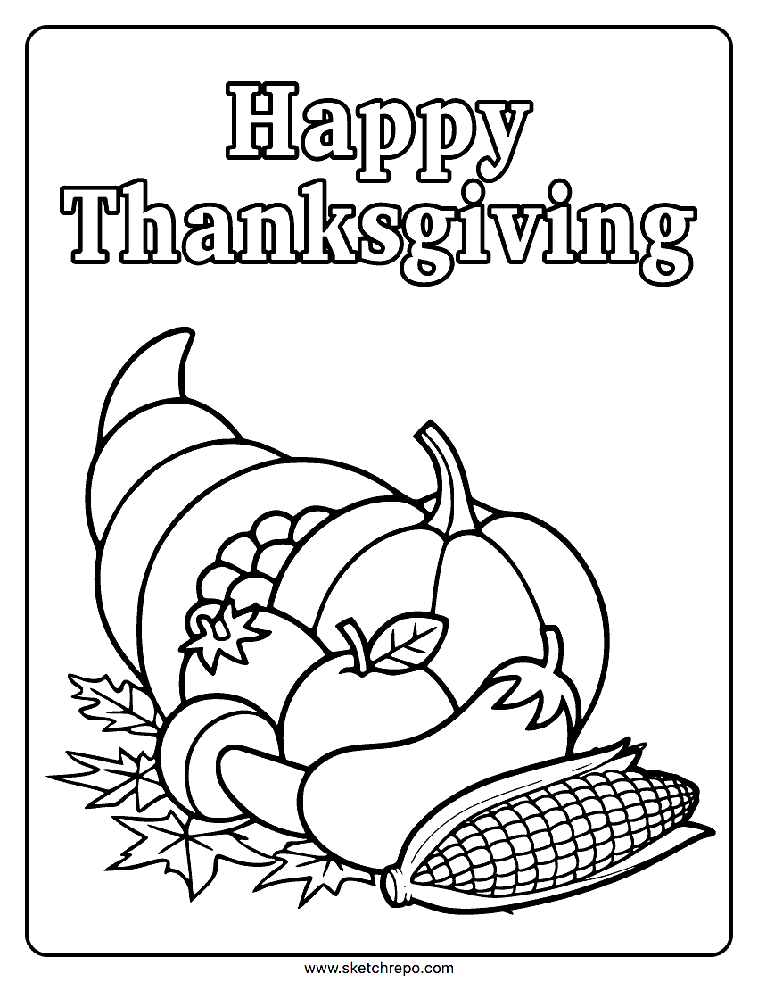 coloring sheets for thanksgiving printable