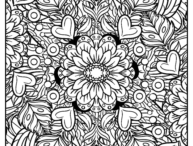 Hard Coloring Pages For Adults With Creative Challenging Designs