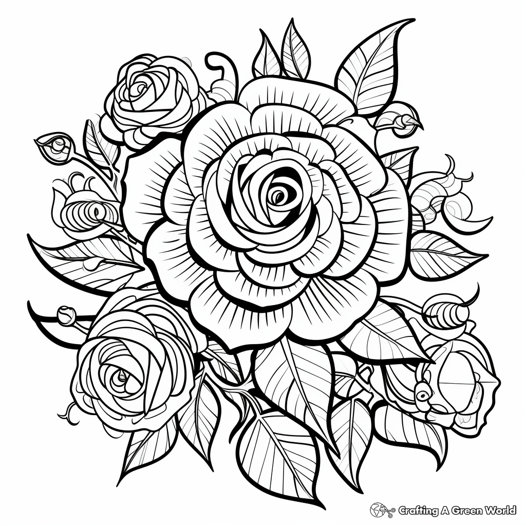 Hard Coloring Pages Of Flowers Free U0026 Printable Worksheets Library