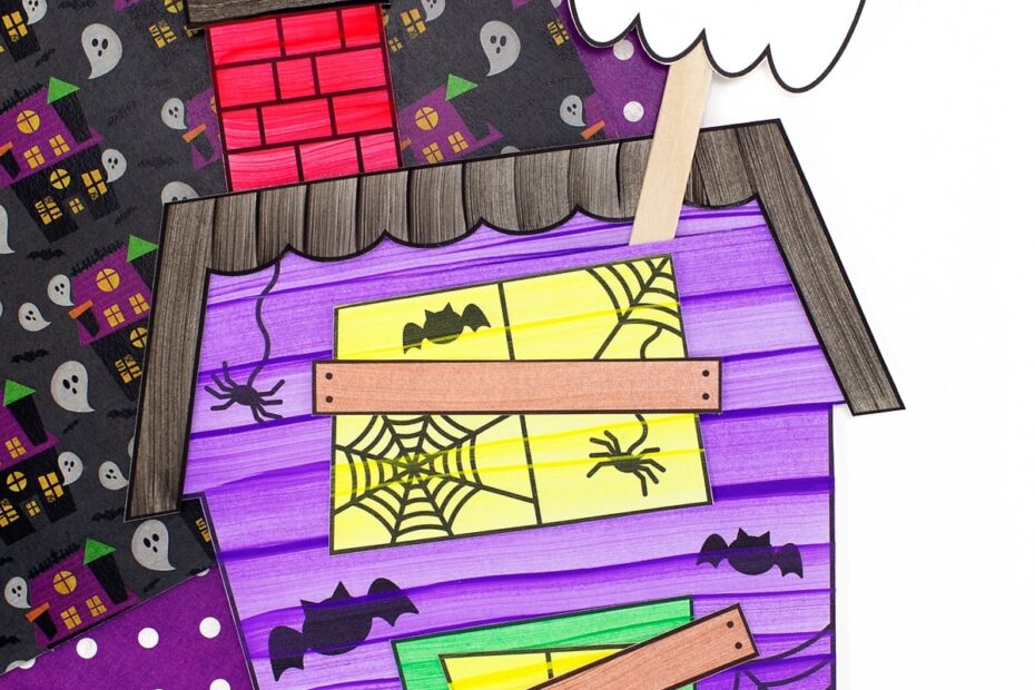 Haunted House Template Fireflies And Mud Pies