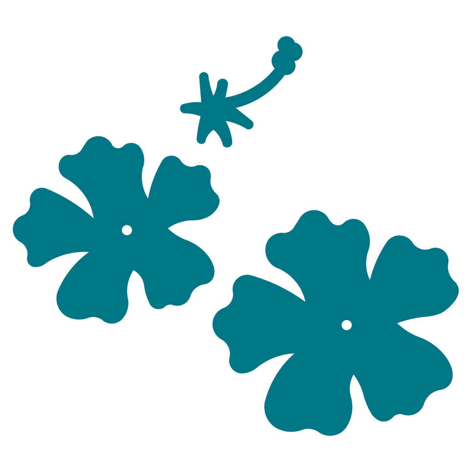 printable hawaiian flower template