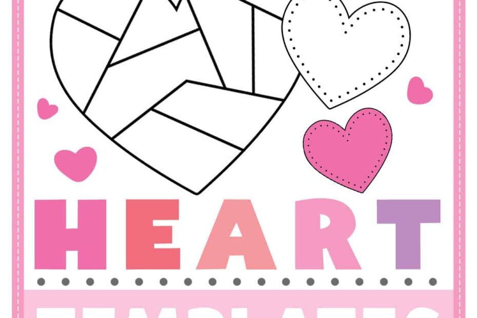 Heart Template Free Printables Superstar Worksheets