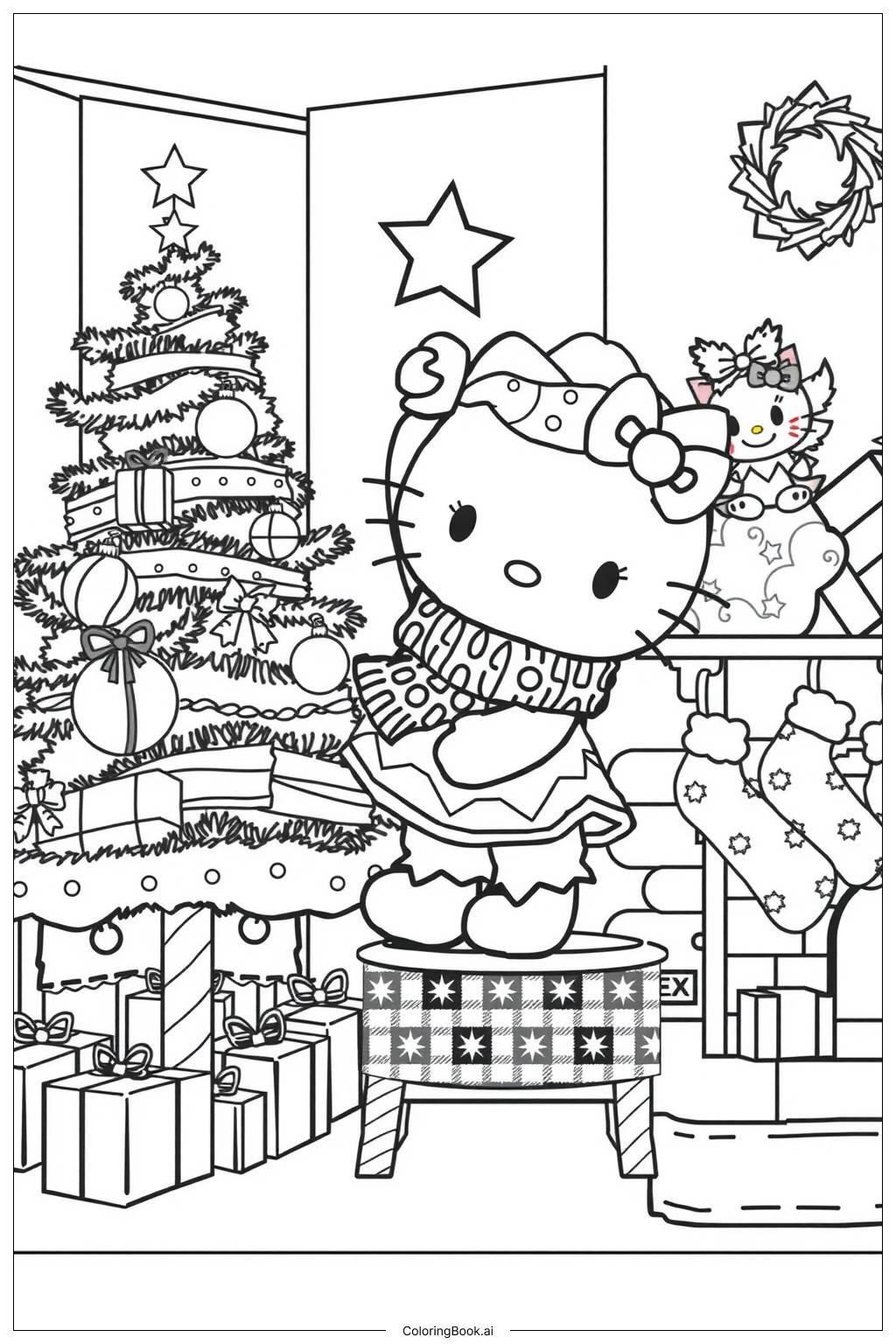 hello kitty printable coloring pages