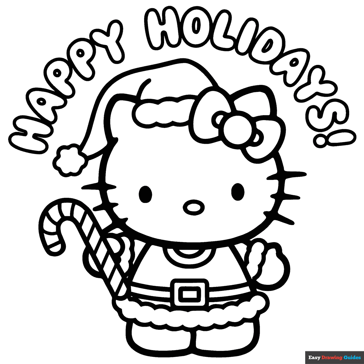 printable hello kitty coloring pages