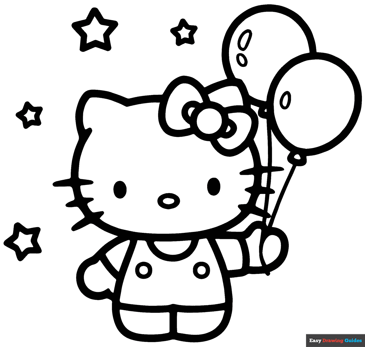 hello kitty picture to color