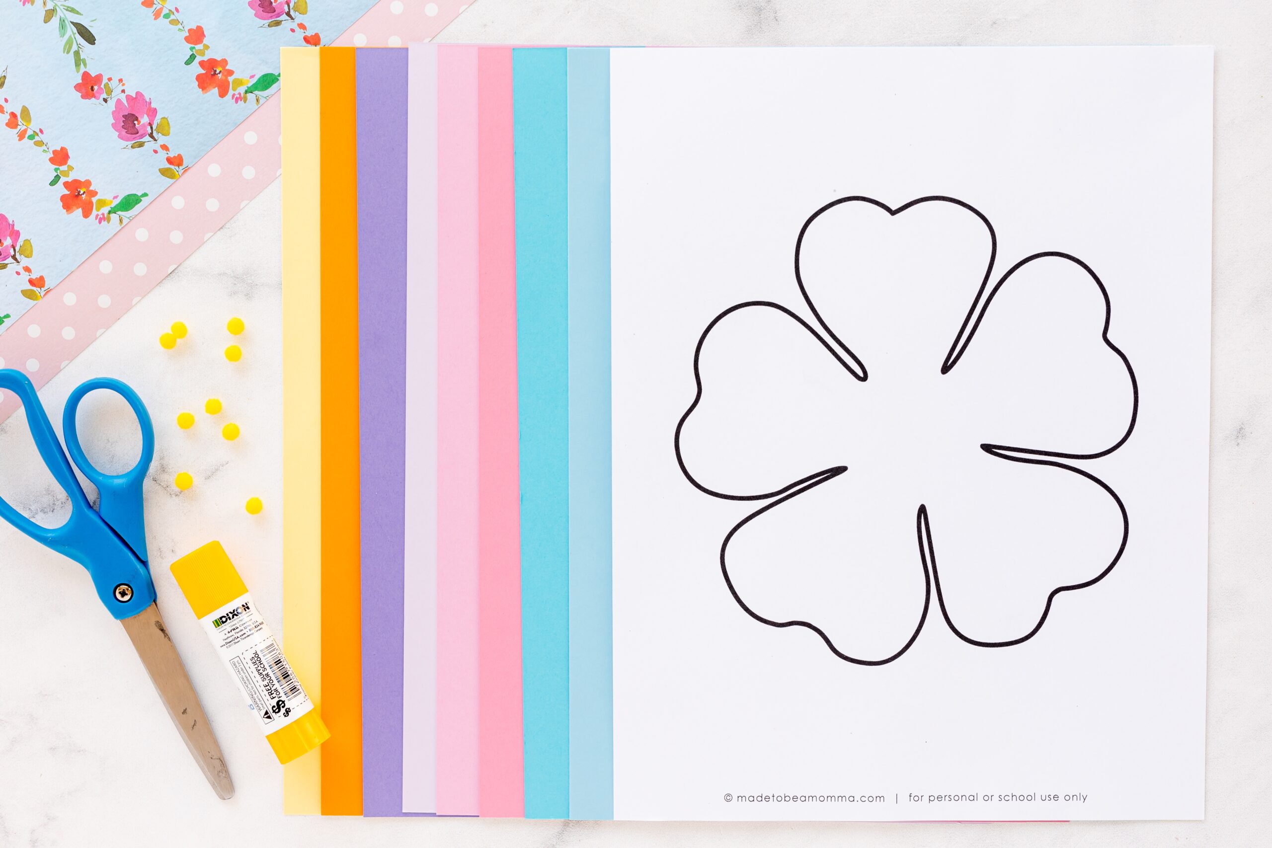 Hibiscus Flower Craft Made To Be A Momma Worksheets Library