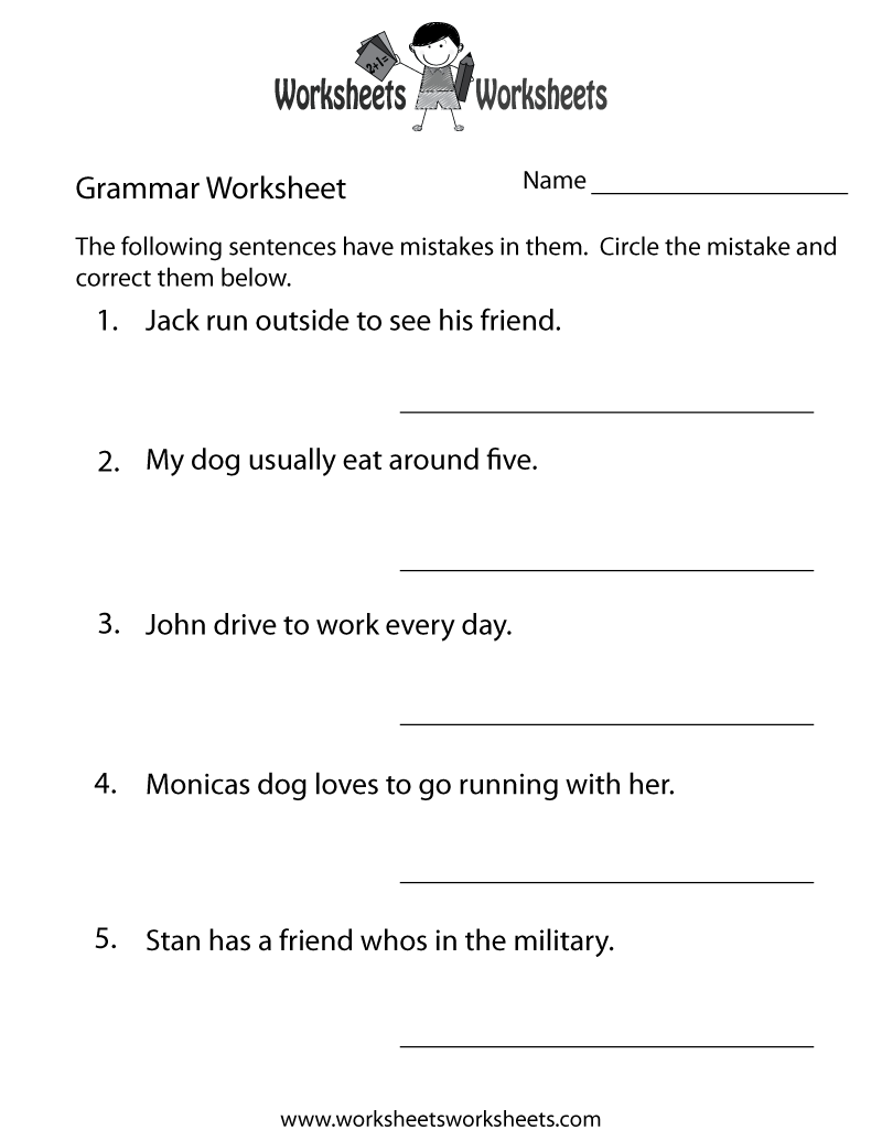 high school grammar worksheets pdf