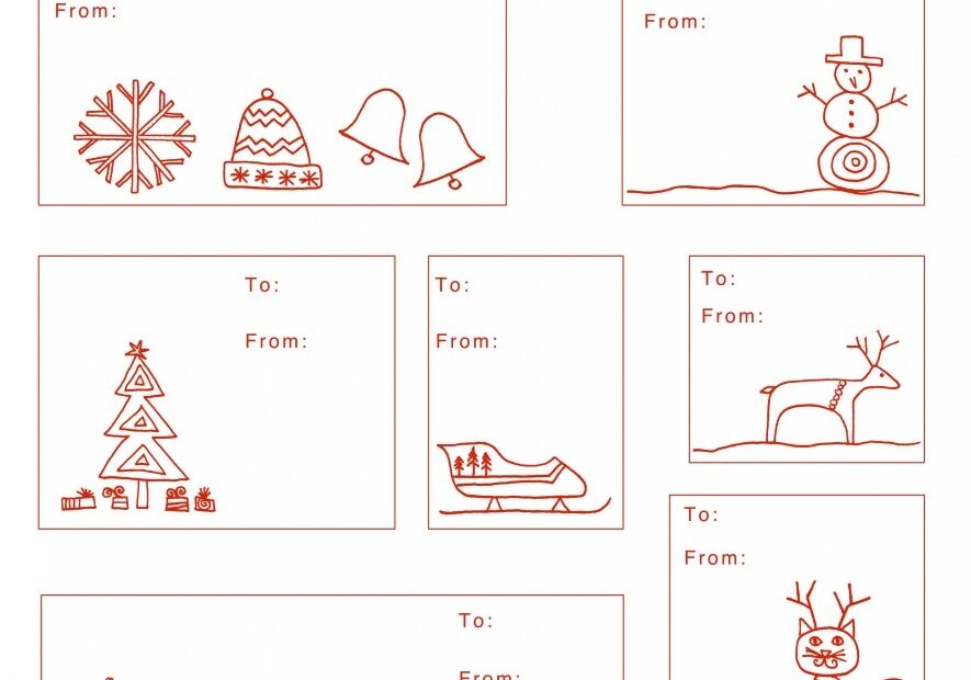 Holiday Gift Tag Templates Made By Joel