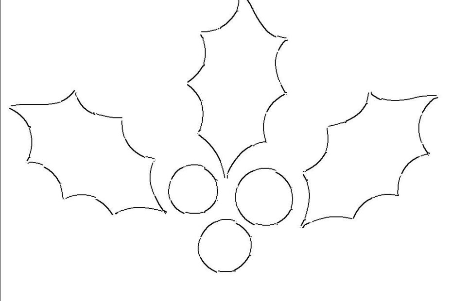 Holly Leaf Templates Free Printable Patterns To Cut Out What Mommy Does