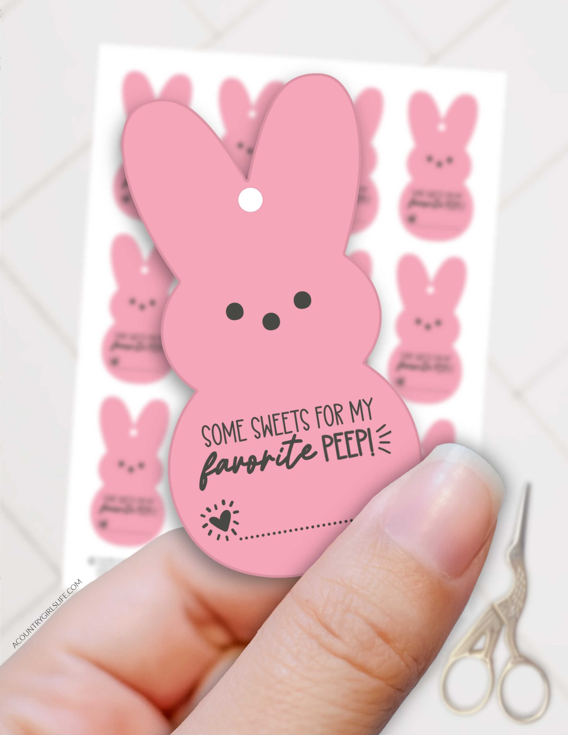 free printable peeps template