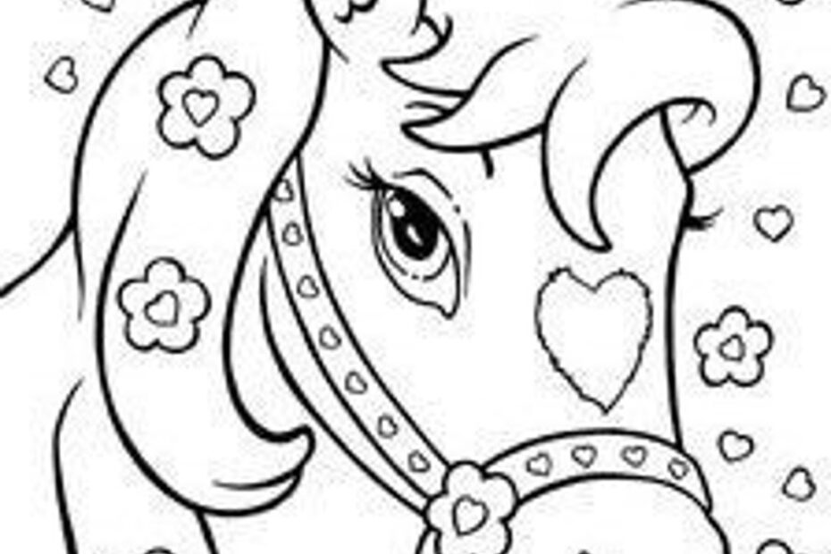 Horse Coloring Page Etsy