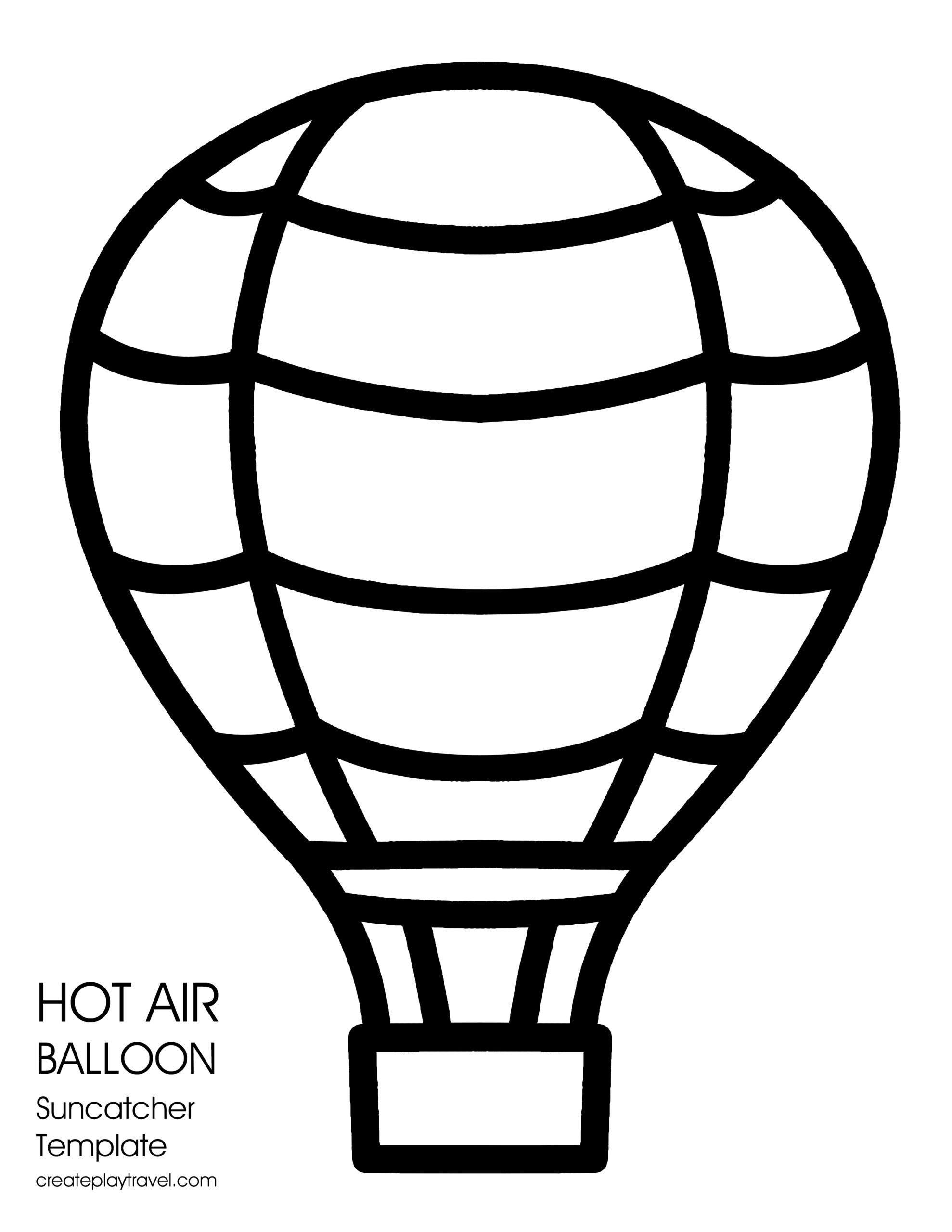 balloon template printable