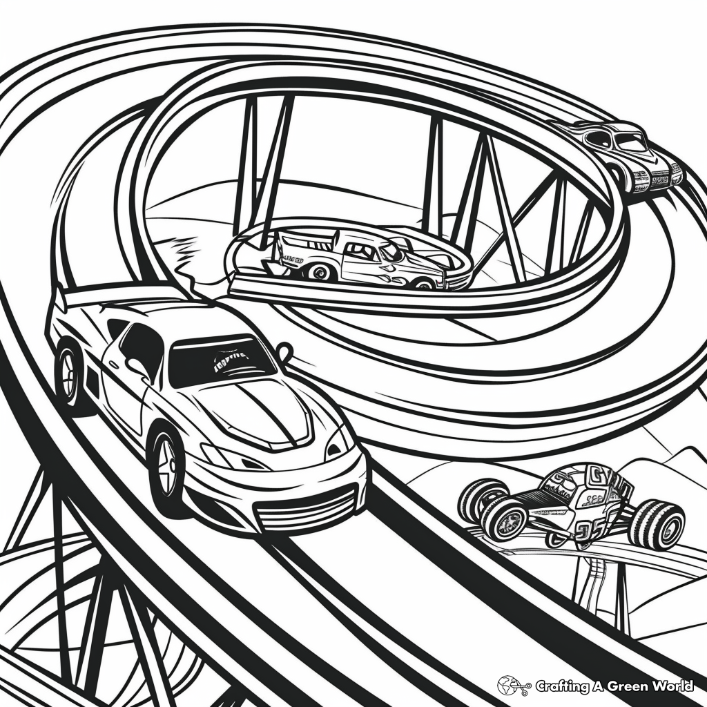 hot wheels pictures to color