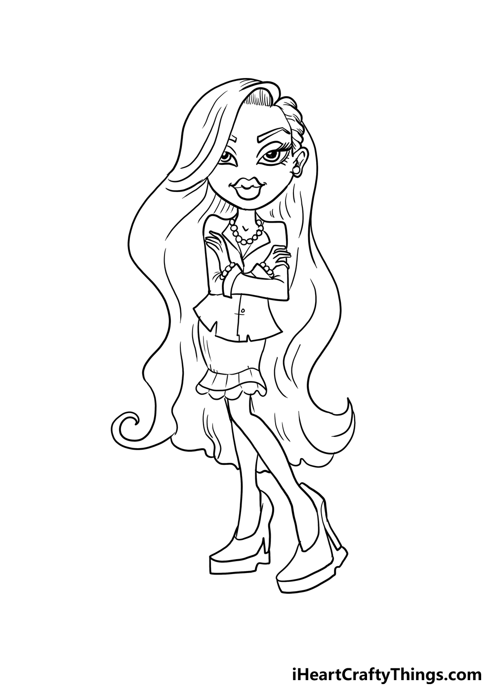 How To Draw A Bratz Doll Step By Step 