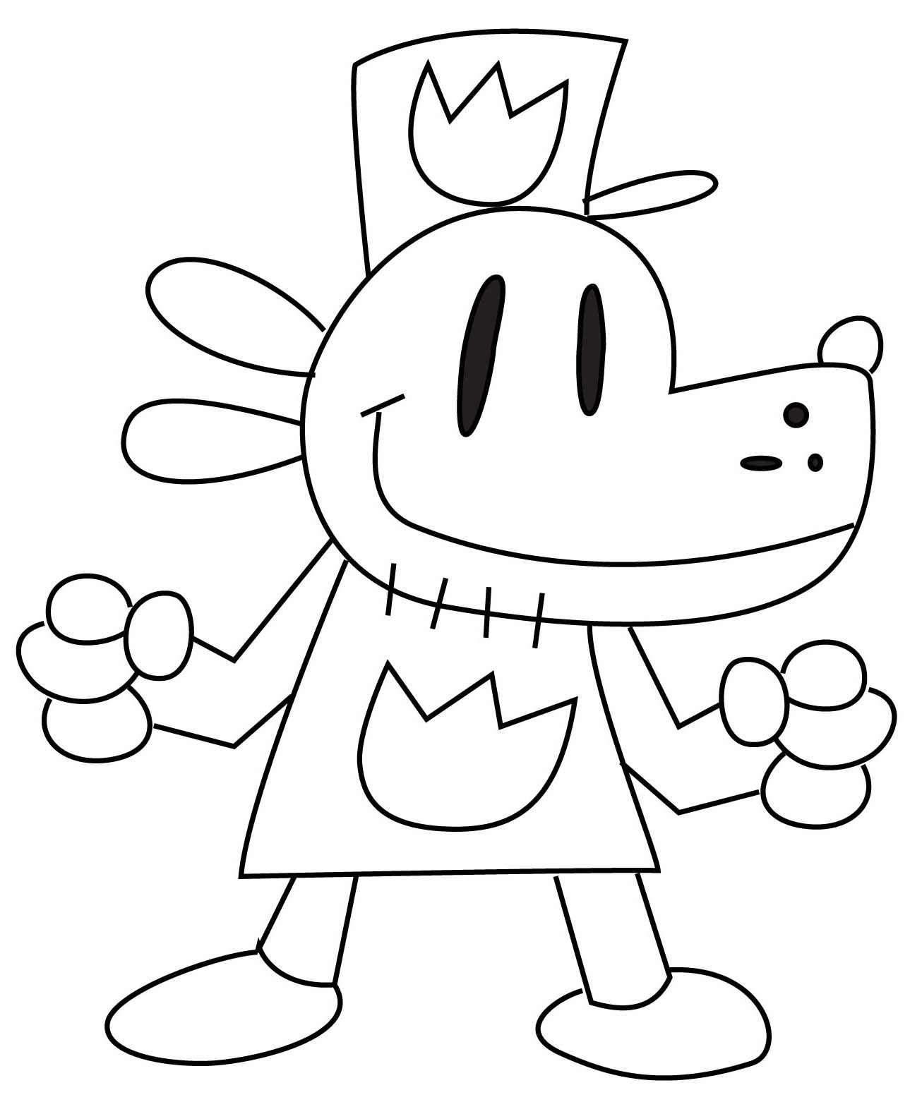 dog man coloring pages
