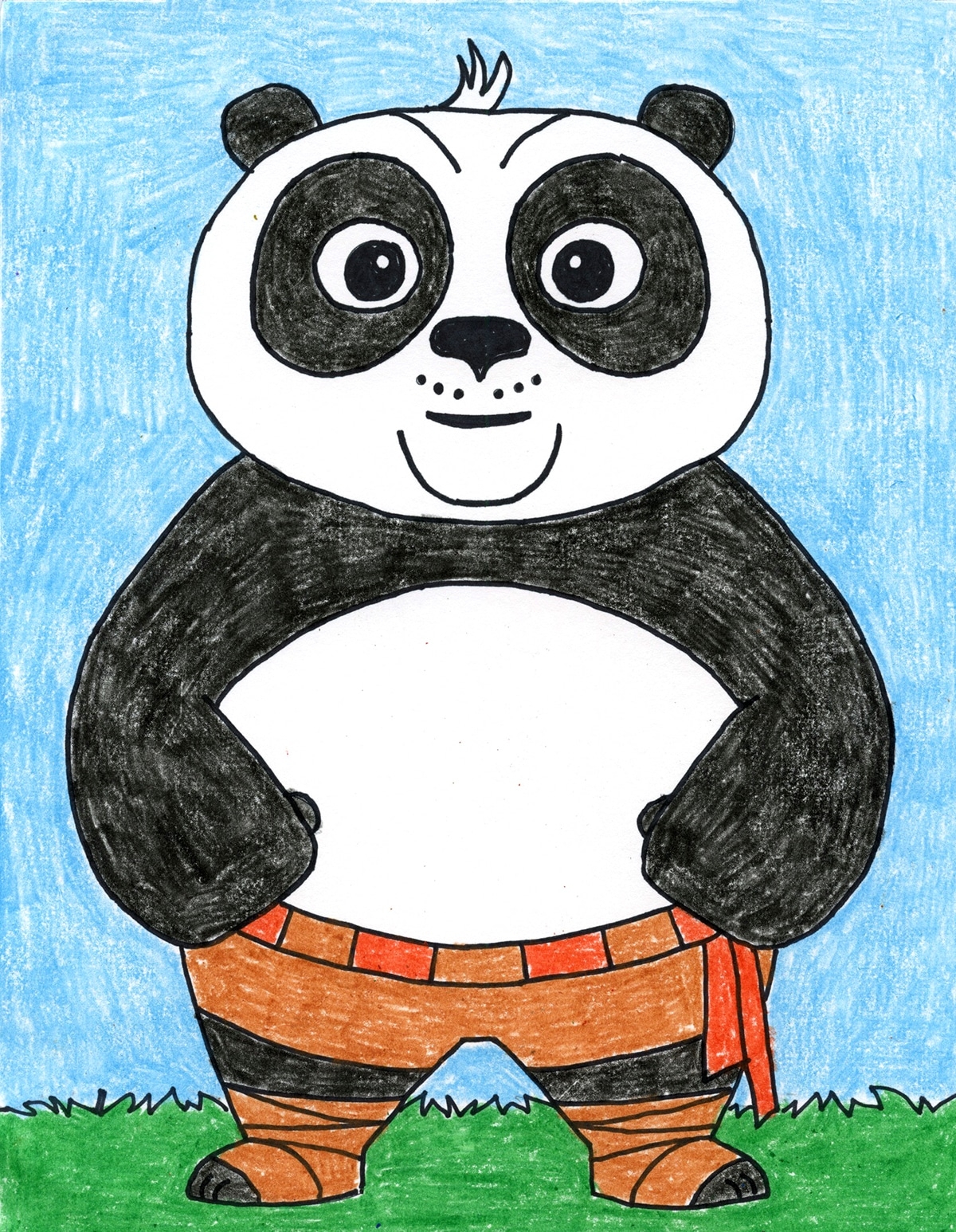 kung fu panda po coloring pages