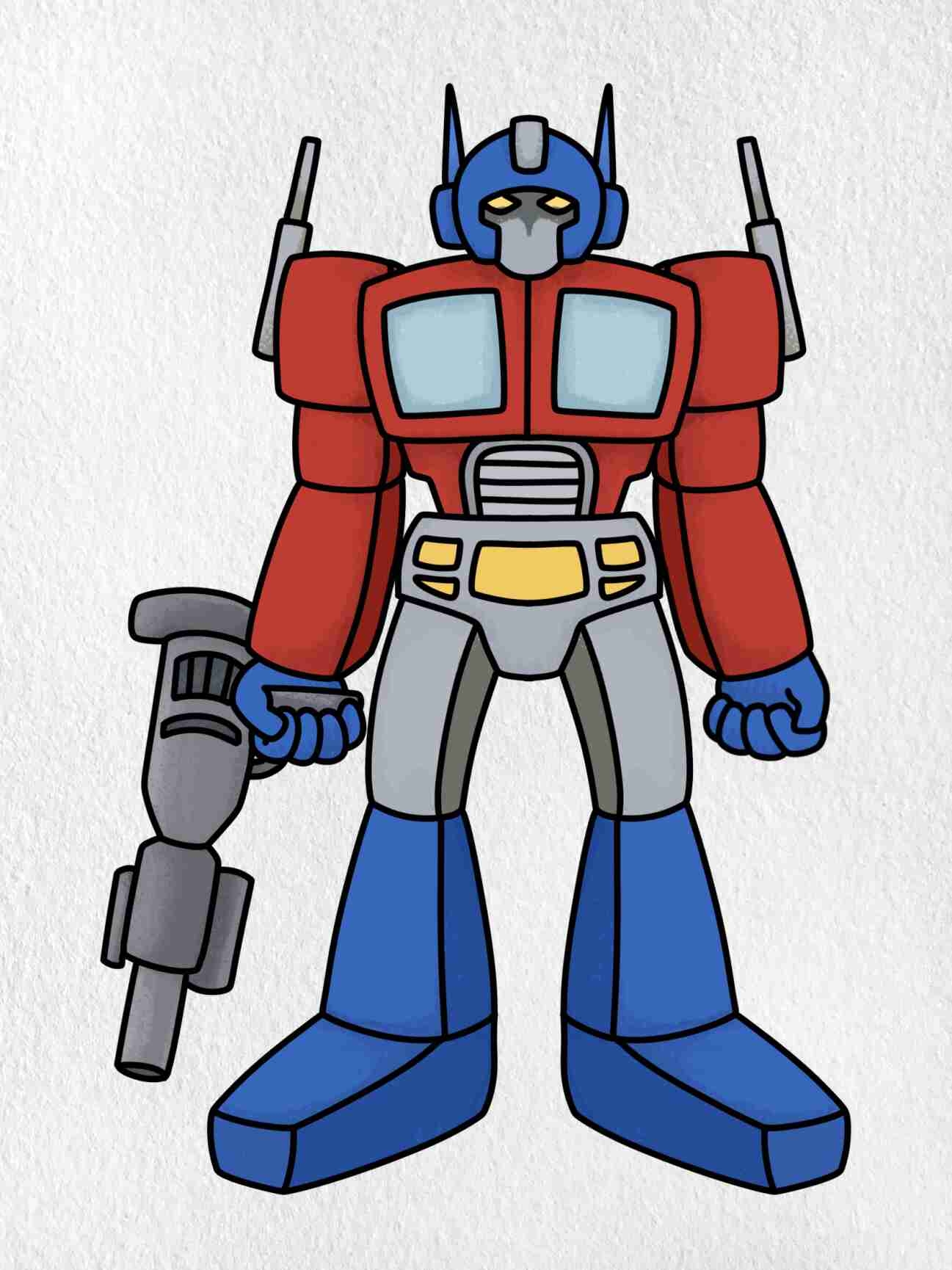 How To Draw Optimus Prime HelloArtsy