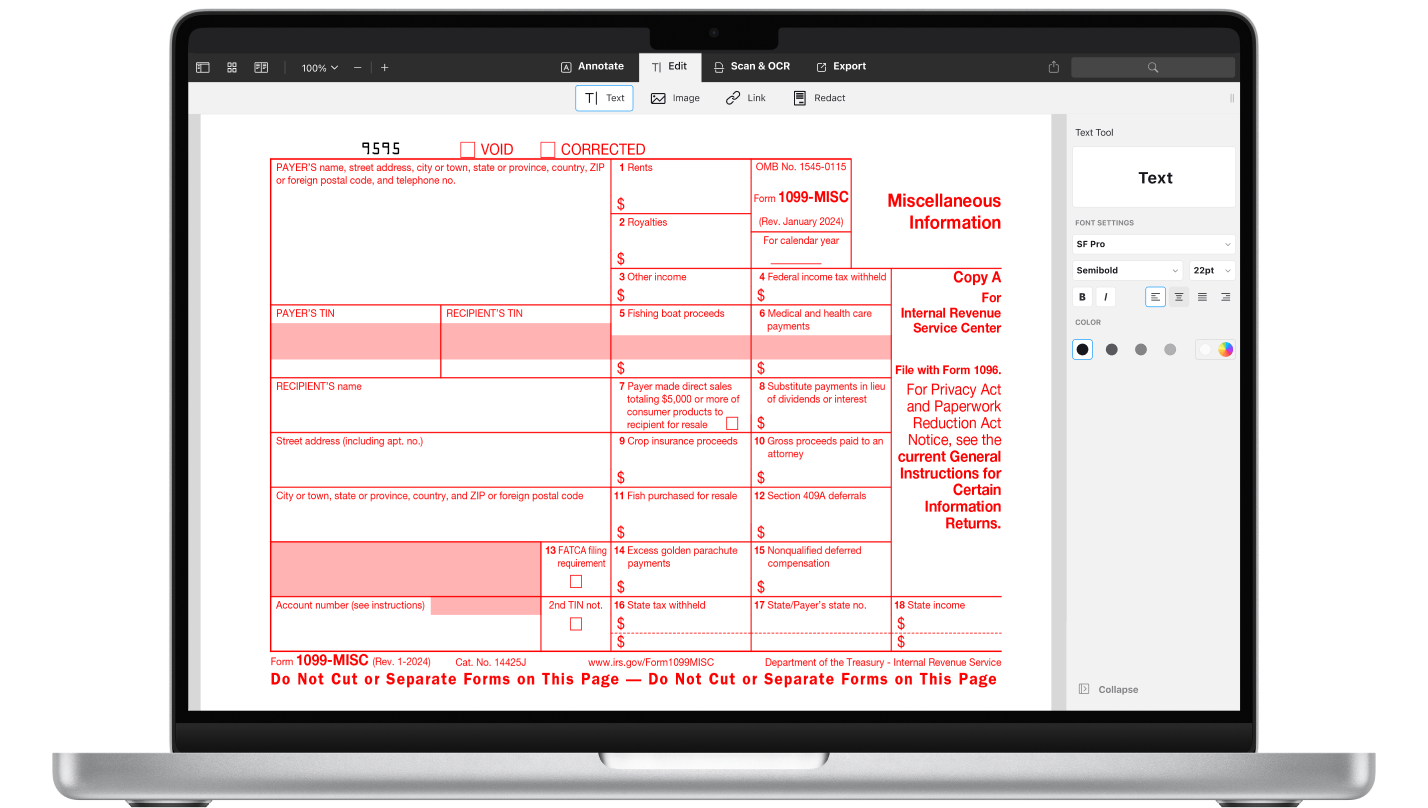 printable 1099 forms