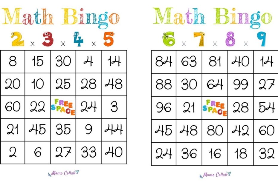 How To Make A Math Bingo Game To Help Kids Learn Arithmetic Worksheets Library