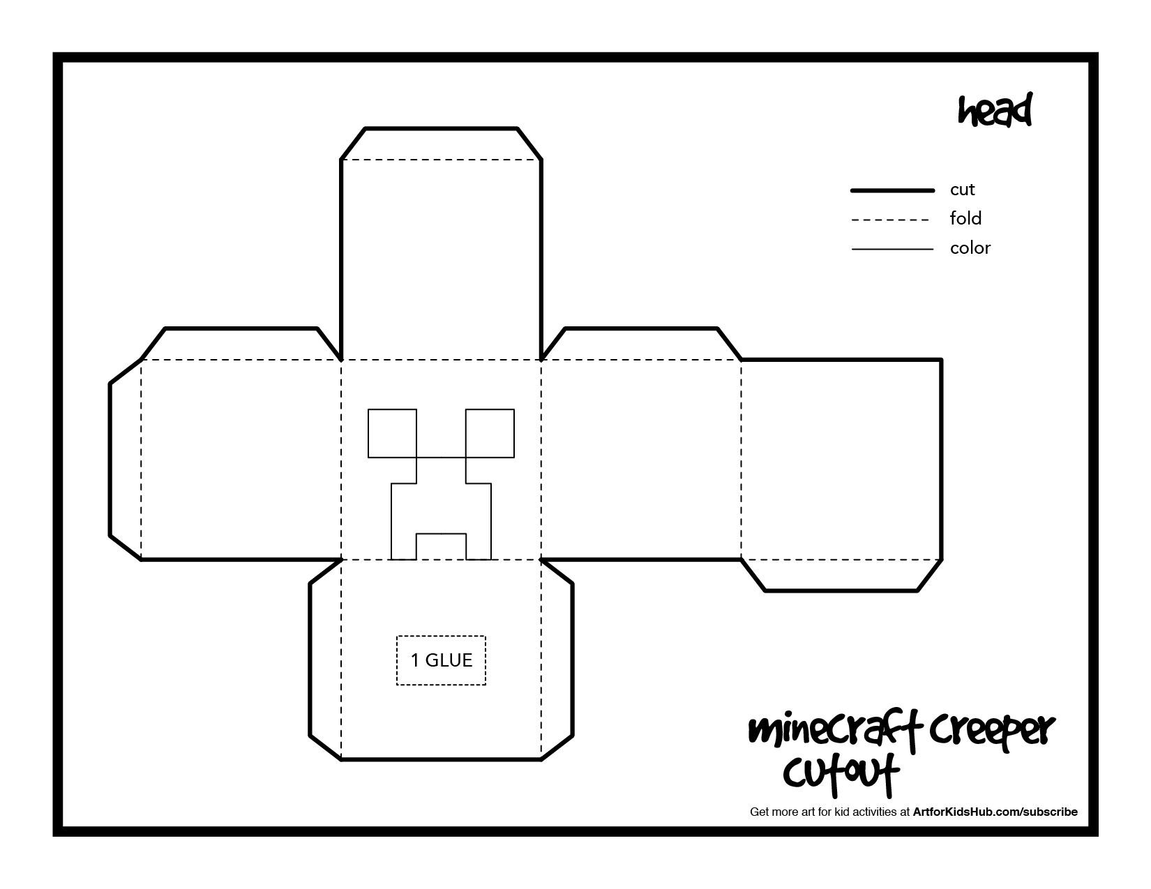 minecraft paper craft printable