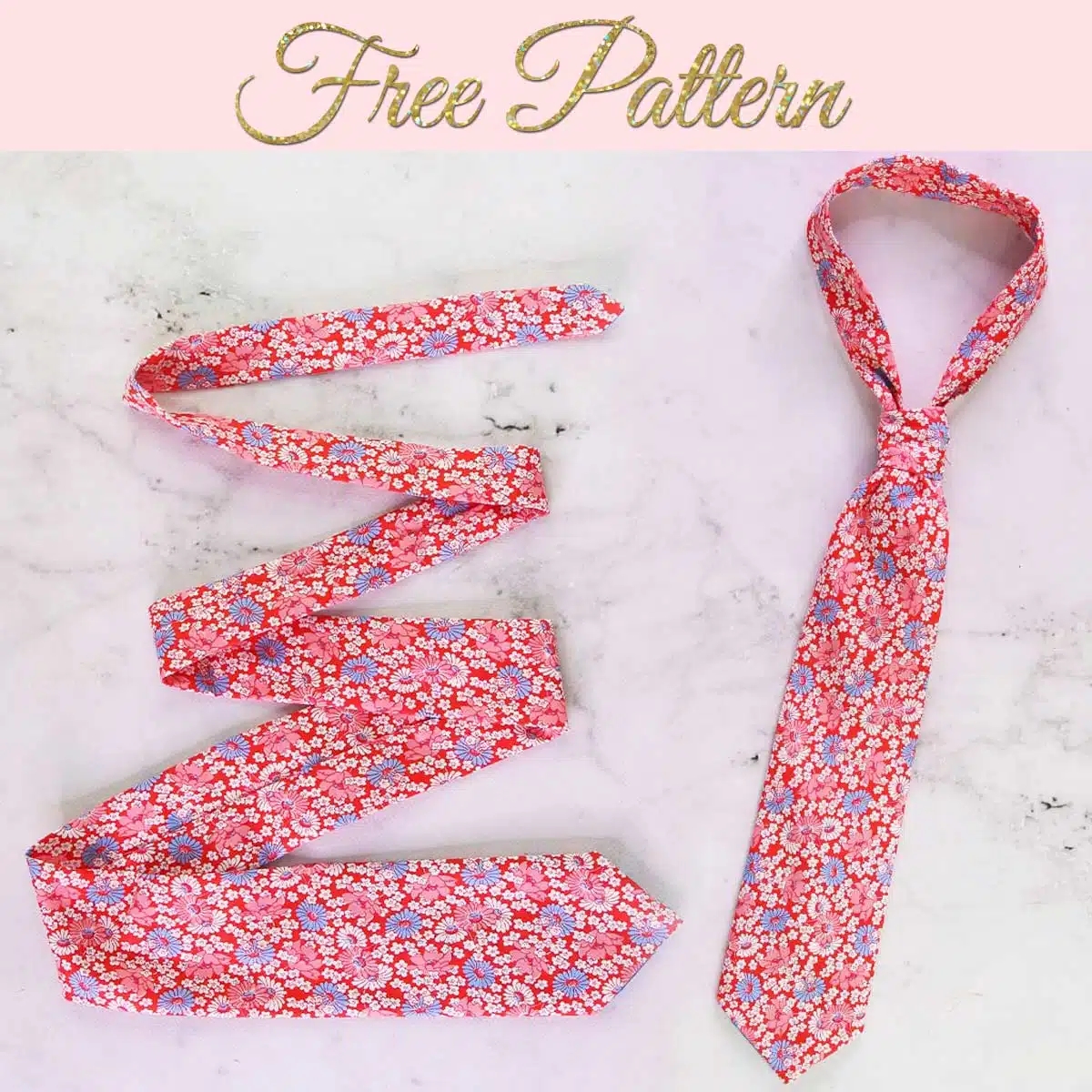 How To Make A Tie FREE Tie Pattern Printable Video TREASURIE
