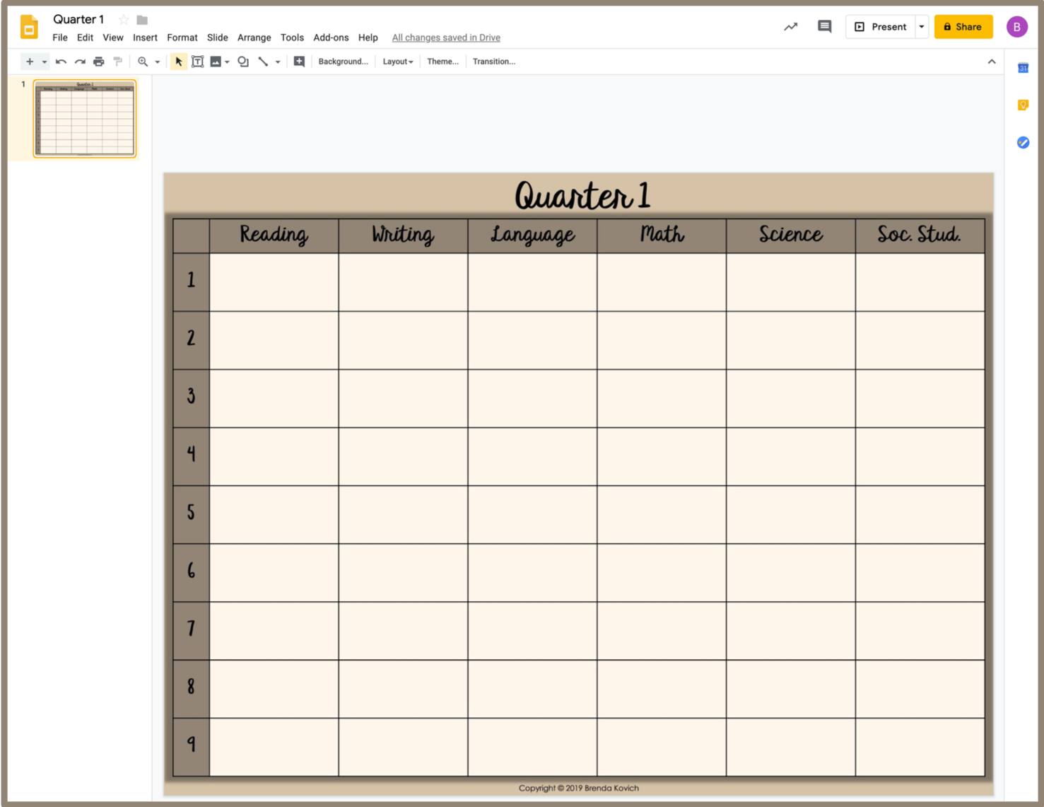 How To Make Lesson Plans With Google Slides