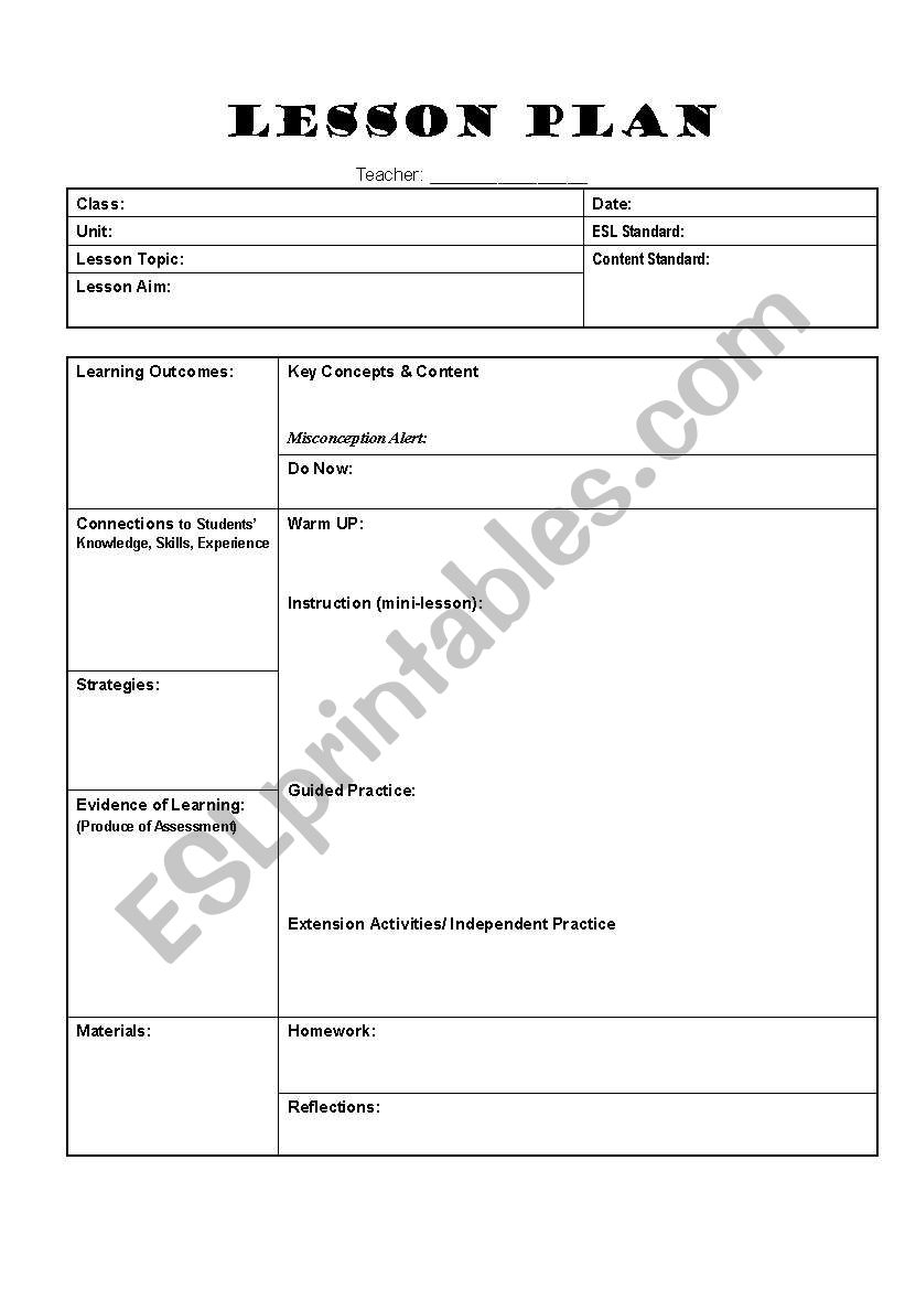How To Plan An ESL Speaking Lesson In Less Than 10 Steps Lesson 