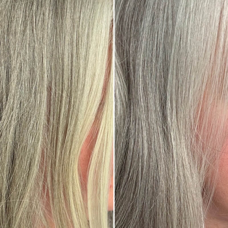 HOW TO REMOVE BRASSINESS FROM GRAY HAIR Dimplesonmywhat