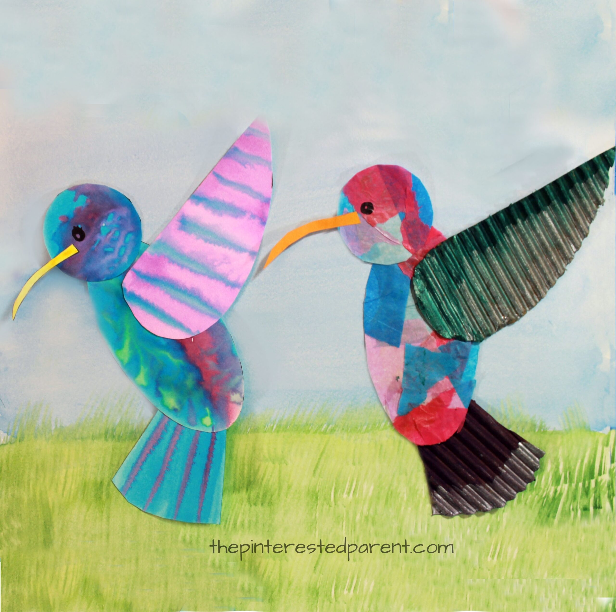 Hummingbird Craft With Printable The Pinterested Parent
