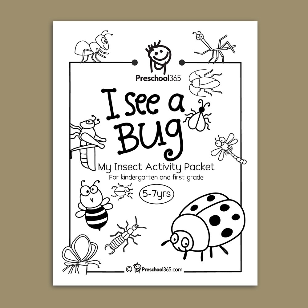 preschool bug worksheets