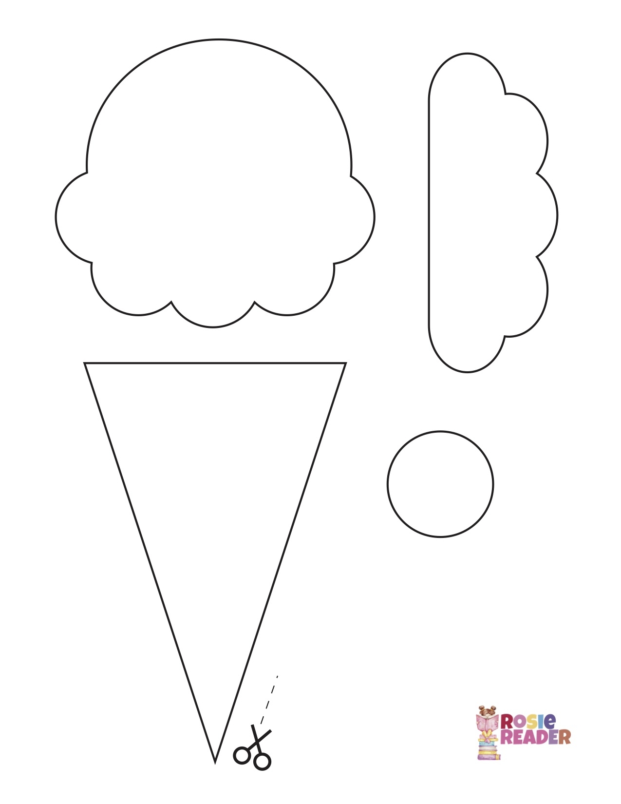 Ice Cream Scoop Outline Cheap