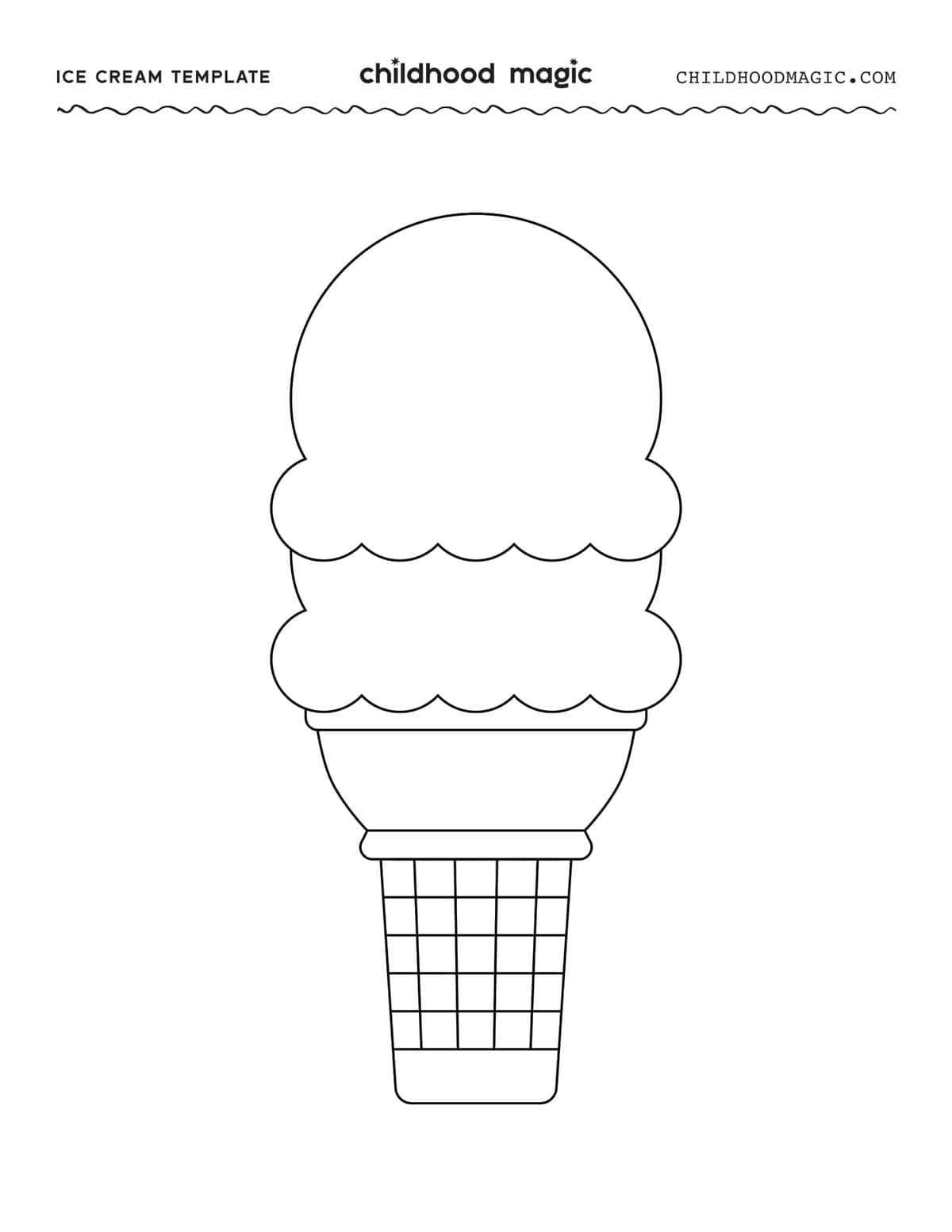 ice cream scoop template printable