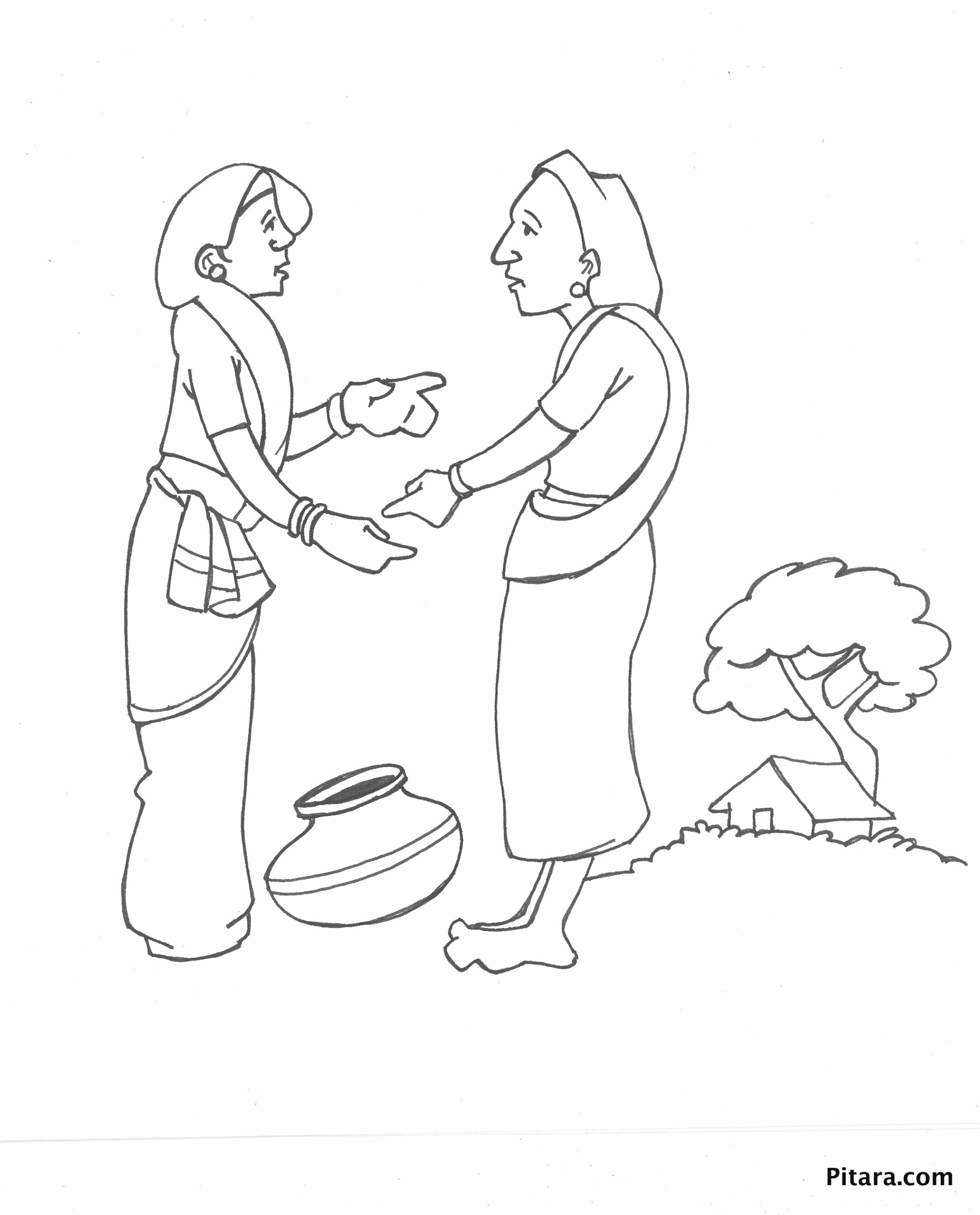 pictures to color of people