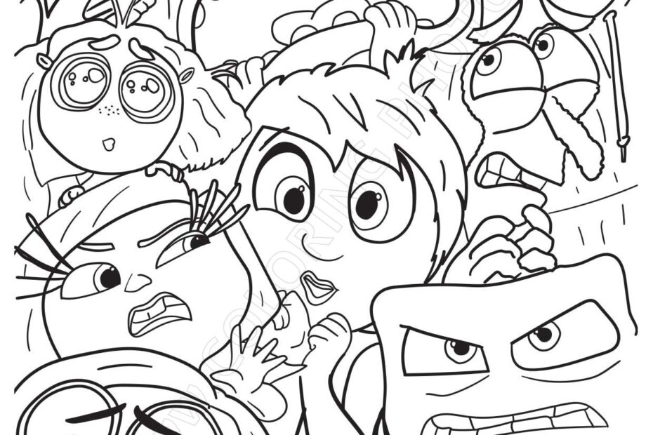 Inside Out Coloring Pages