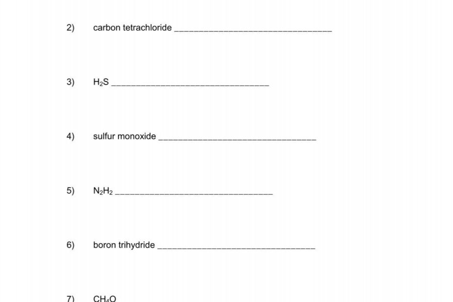 Intermolecular Forces Worksheet 2