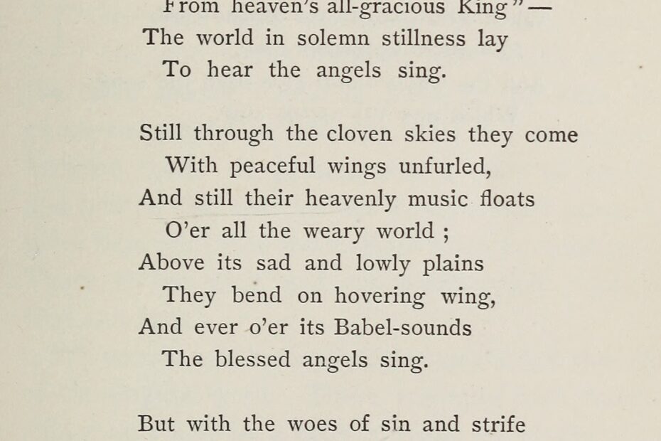 It Came Upon The Midnight Clear Hymnology Archive