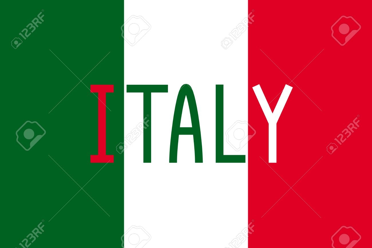 Italian Flag In Correct Proportions And Colors With Word Italy Royalty Free SVG Cliparts Vectors And Stock Illustration Image 49167794 