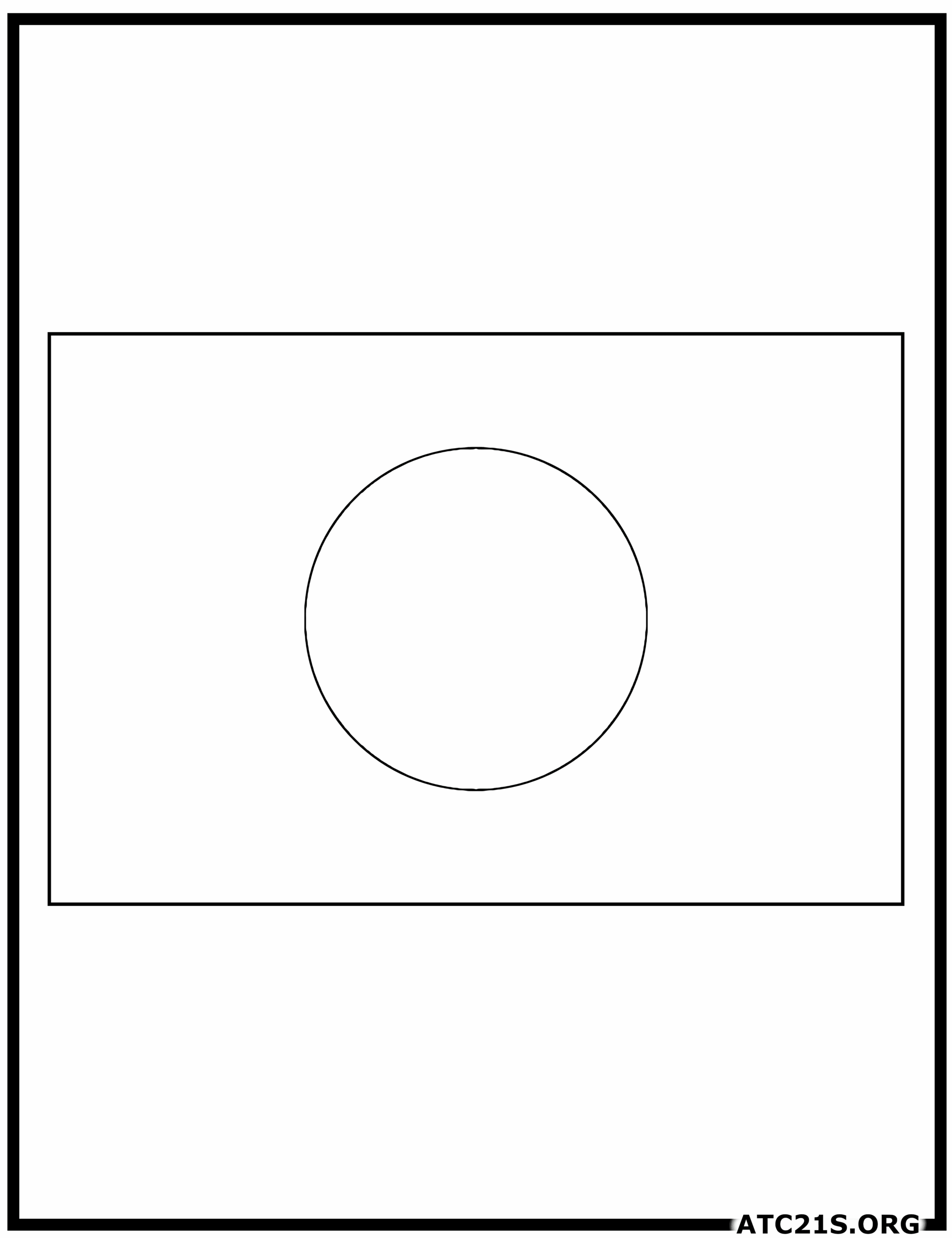 japan flag coloring page
