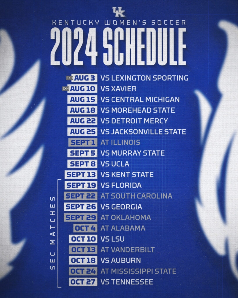 Kentucky Women s Soccer Announces Exciting 2024 Schedule KySportsTV