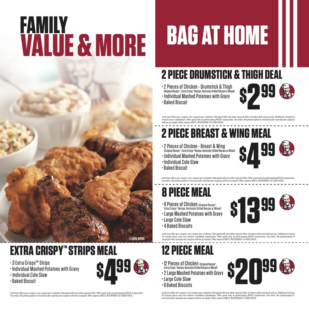 KFC Coupon Books KenyattaManley