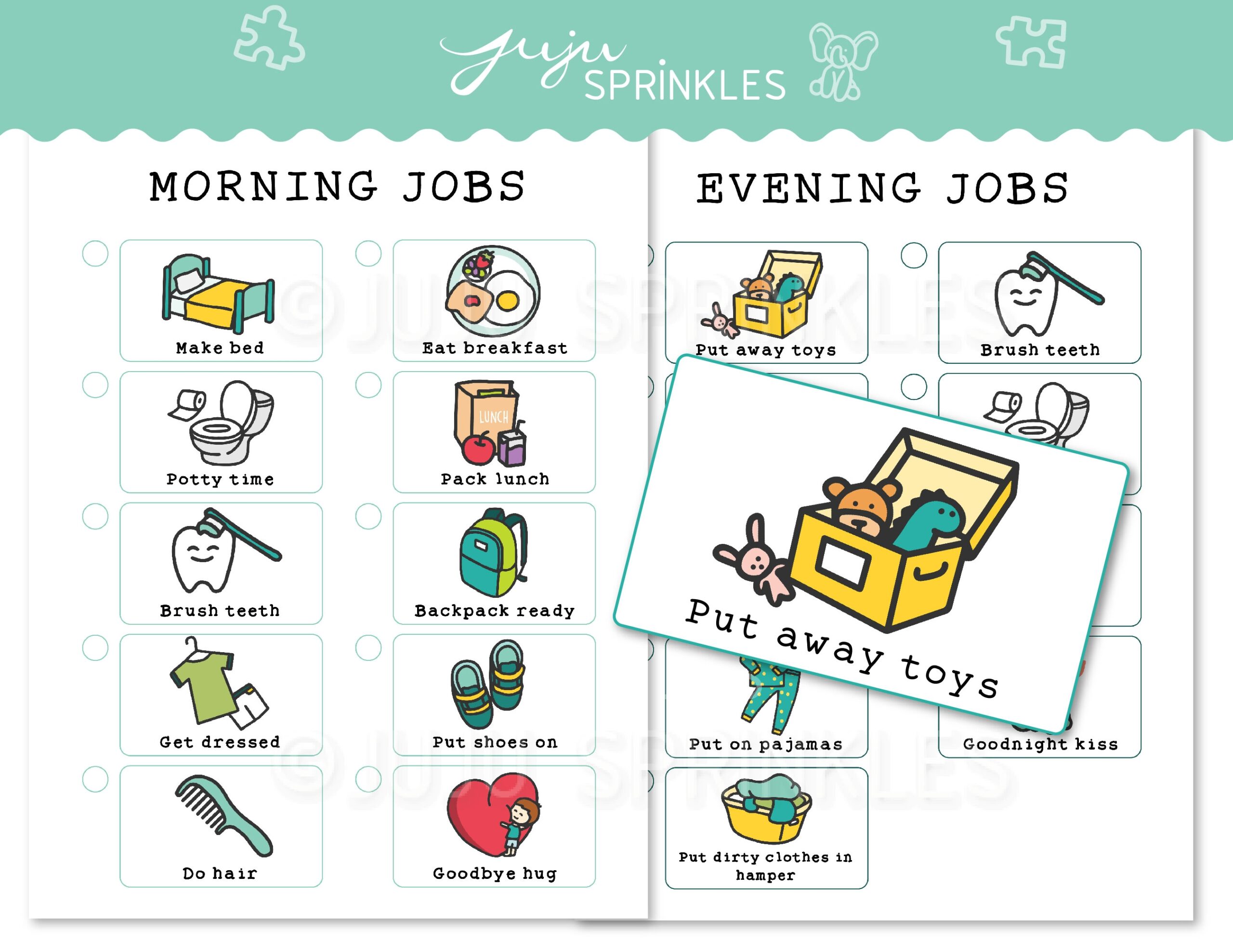 kids chore chart printable