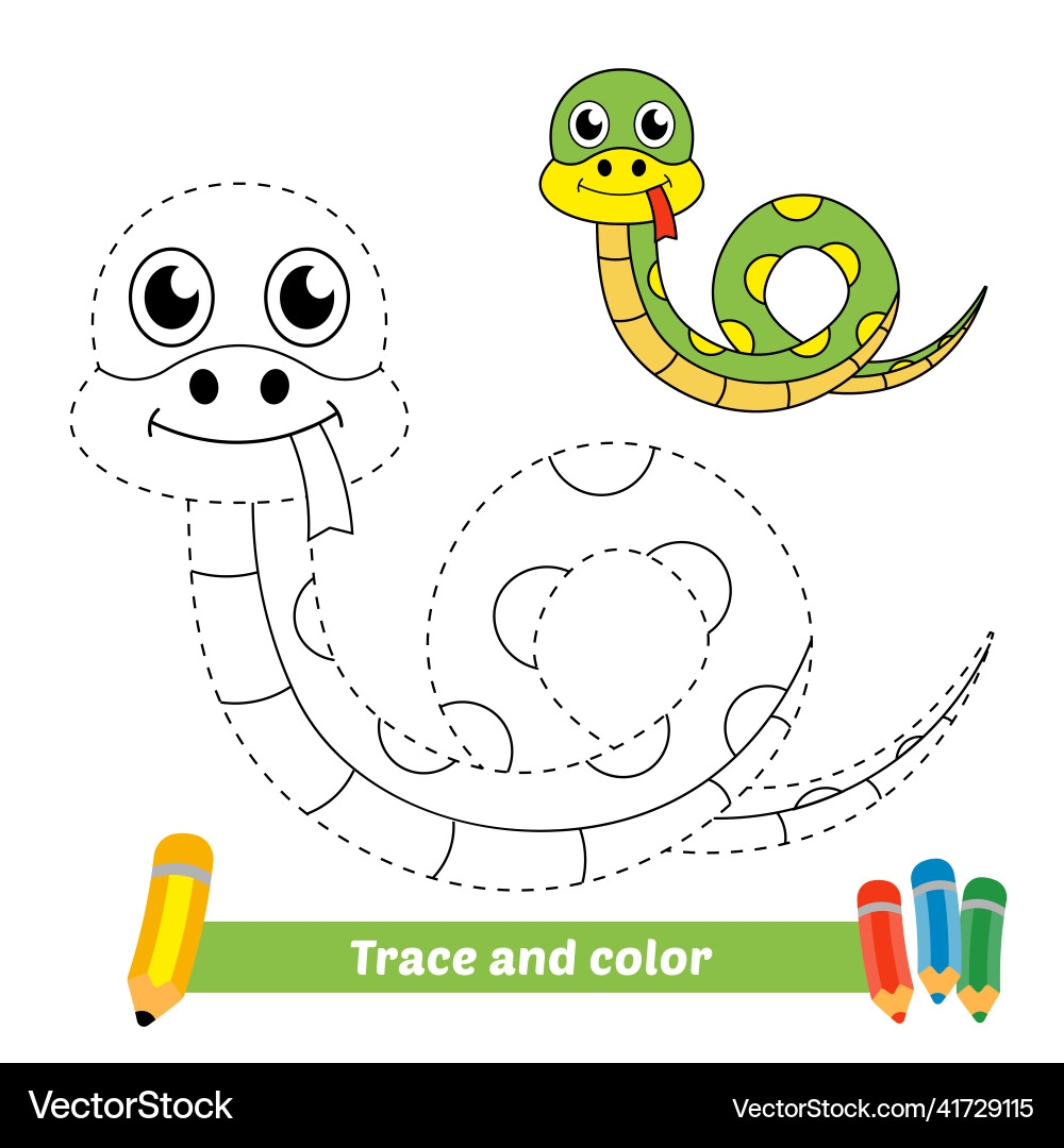 snake pictures to color