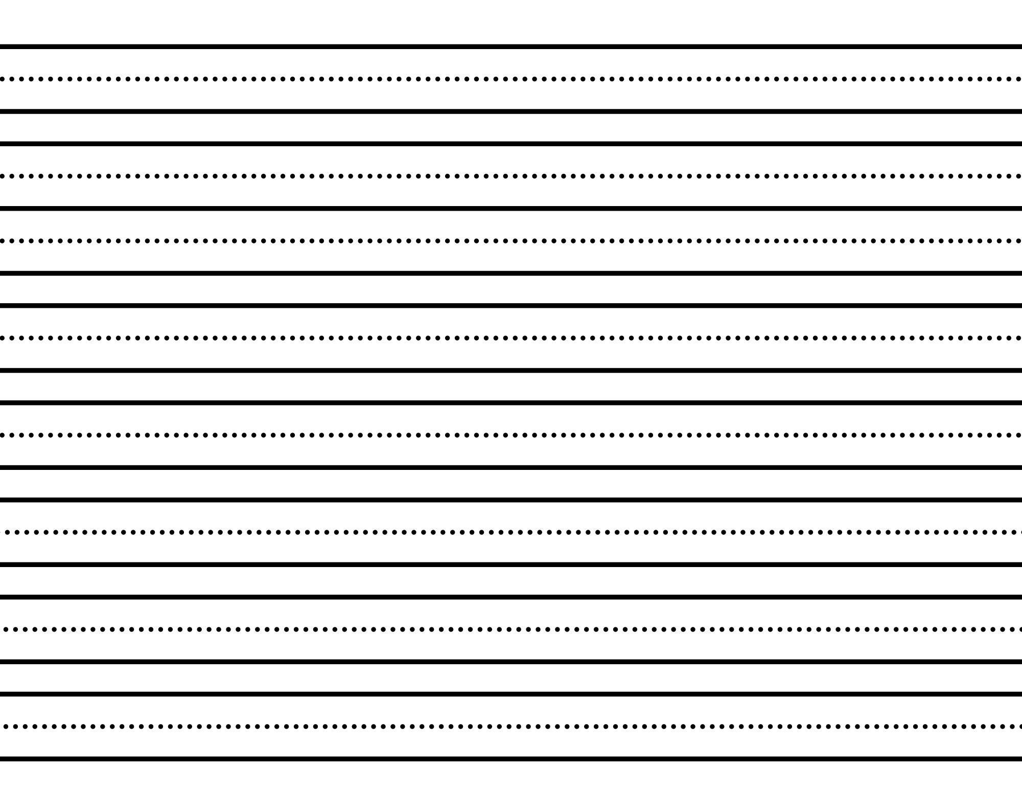 kindergarten ruled paper printable