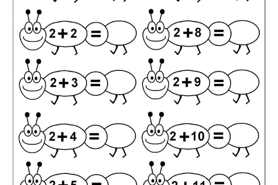 Kindergarten Math Printables Worksheets Library