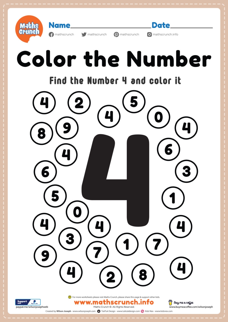 math coloring worksheets kindergarten