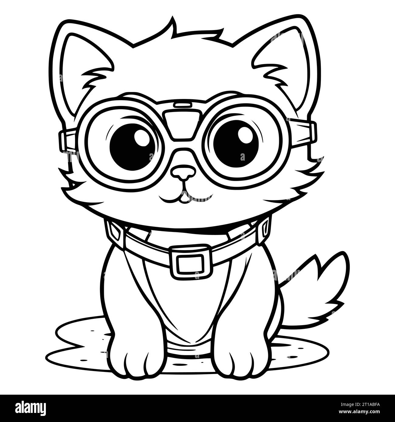 coloring pages of cartoon cats