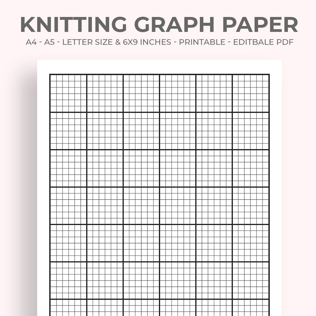 Knitting Graph Paper Printable Knitting Graph Paper Knitting 