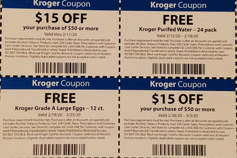 Kroger Mail Coupons Worksheets Library